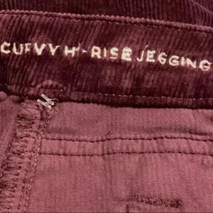 NWOT American Eagle High Rise Jegging Corduroy Skinny Pants Button Fly thumbnail 4