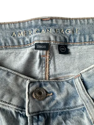 American Eagle Super High- Rise Baggy Wide Leg Ankle Jeans thumbnail 2