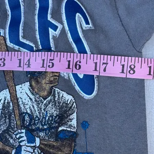 MLB Los Angeles Dodgers Mitchell & Ness Baseball Grey Graphic T-shirt thumbnail 8