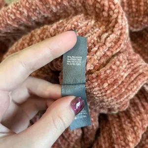 Aerie Womens Chenille Knit Sweater Rust crew Neck Pullover Comfy Size S thumbnail 6