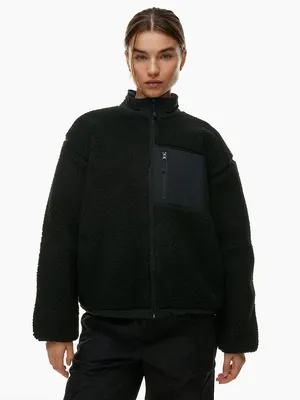 Aritzia TNAction Snoblock Polar Shred Mockneck Jacket Black minimalist fall XS thumbnail 1