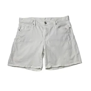 UNIQLO White Denim Bermuda Shorts 29 Coastal Clean Girl Minimalist thumbnail 2