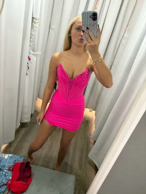 Pink Homecoming Dress thumbnail 2