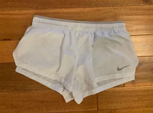 Nike White Athletic Shorts thumbnail 1