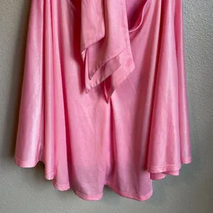 Lucy in the Sky Dress Pink Large Shimmer Sleeveless Tie Back Mini Homecoming thumbnail 13