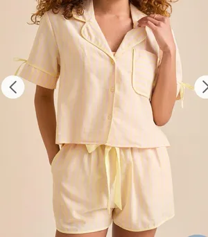 NEW Altar’d State Butter Yellow and Pink Striped Lounge Set Size XXL NWT thumbnail 5