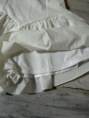 LeLe Brady Corset Mini Romper. Off White thumbnail 9