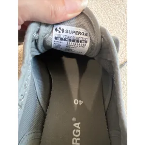 Superga 2750 Cotu Classic Gray Canvas Low Top Sneakers Mens 7.5 Women 9 Skate thumbnail 8