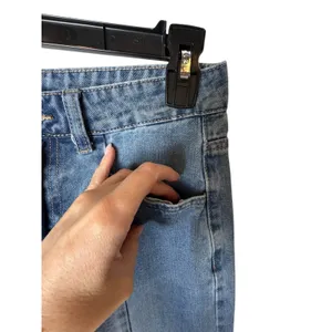 Dazy Barrel Leg Jeans Women Medium Blue Curved Seam Wide Leg Denim Streetwear thumbnail 7