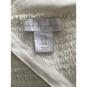 House Of Harlow 1960 Beaded Linen Mini Dress thumbnail 8