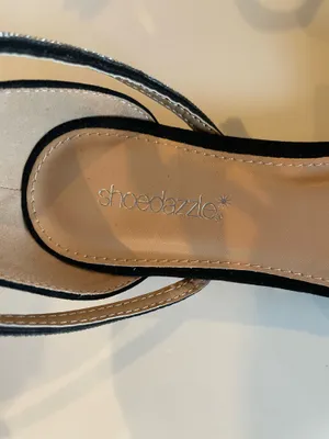 NEW Shoedazzle Women’s Black Flats Shoes Feature Sparkling Doublebow Size US11 thumbnail 3