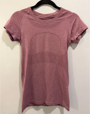 Lululemon Swiftly Tech Hip Length Short Sleeve Top Mauve Purple / Red thumbnail 1