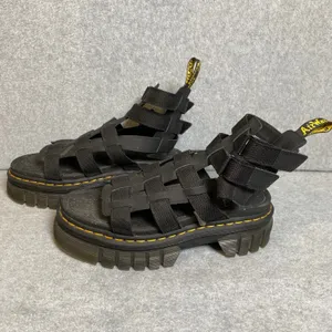 Doc Martens Ricki Gladiator Sandals Women 9 Black‎ Platform Webbing Strap EUC thumbnail 2