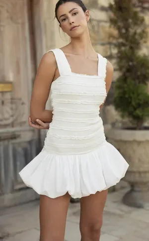 White Bubble Dress Size XS thumbnail 1