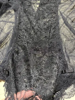 Victoria’s Secret y2k Black Lace Bodysuit Sheer Teddy 36C thumbnail 5