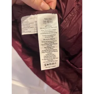 Eddie Bauer EB650 Womens Large Burgundy Down Puffer Vest Maroon Quilted Full Zip thumbnail 6