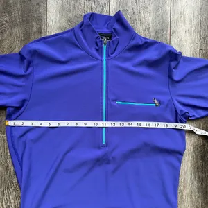 Patagonia Rare Vintage 1/2 Zip Pullover Base Layer Purple Teal Zipper Size Large thumbnail 12
