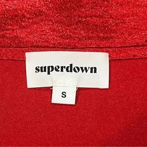 Superdown Gemini Wrap Top in Cherry Women’s Small thumbnail 4