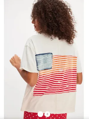NWT Free People x Tricia Fix Americana Tee thumbnail 3