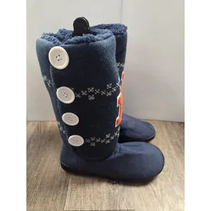Campus Footnotes NWT Illinois Fighting Illini Boots Navy Tall Sweater 9/10 thumbnail 3