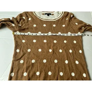 J. Crew Sweater Crew Neck Pullover Polka Dots S thumbnail 5