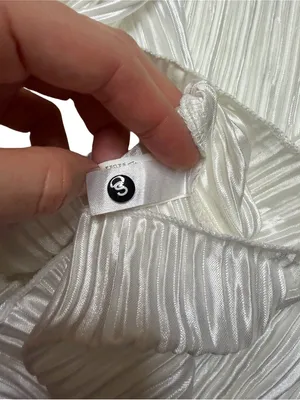 🤍 Bridal Pajama Set Size Small Pleated Button Down Pants Wedding PJs 🤍 White thumbnail 5