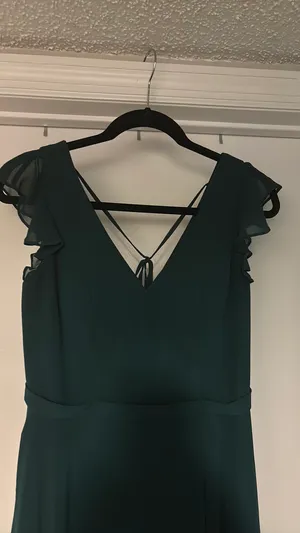 Azazie Teal Dress thumbnail 2