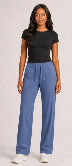 Lululemon Dance Studio Mid-Rise Pant Washed Denim Size 0 31" Inseam thumbnail 1