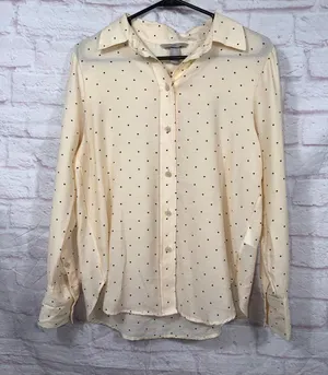 H&M Women's Small Polka Dot Button-Up Shirt thumbnail 1