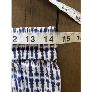Hester & Orchard Ikat Wide Leg Pants Womens Size Med Blue Boho Beachy Coastal thumbnail 5