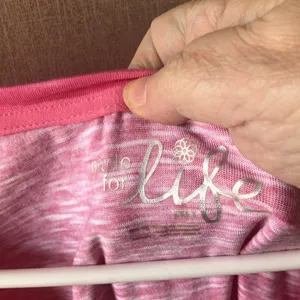 FINAL MARKDOWN Made for Life Pink and Purple Ombre Tank Top xxl thumbnail 2