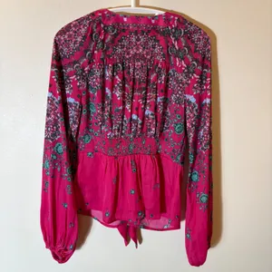Free People Run Free‎ Blouse in Pink Combo Size XS thumbnail 8
