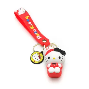 NWOT Hello Kitty 3D Keychain - Red/White W/Black Bow thumbnail 5