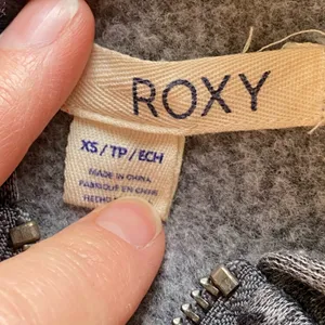 Roxy Gray Ombre skater chic Hoodie Beach Casual Size XS thumbnail 5