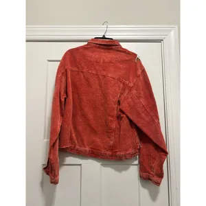 J. Lee Women’s Red Size XL Sequin football Game Day corduroy Fringe Jacket Coat thumbnail 6