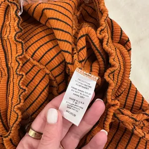 Blue Blush Los Angeles Orange Striped 2 piece casual Set! Size medium! thumbnail 8