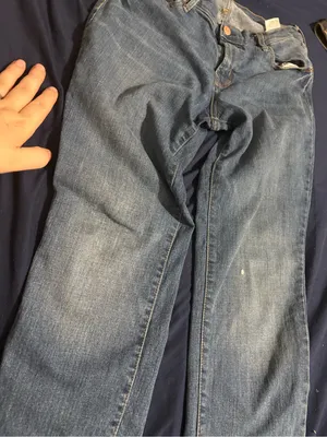 Old Navy Boot Cut Jeans in Faded Blue Denim thumbnail 1