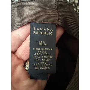 Banana Republic WOOL TWEED FEDORA with belt around the crown size M/L thumbnail 12