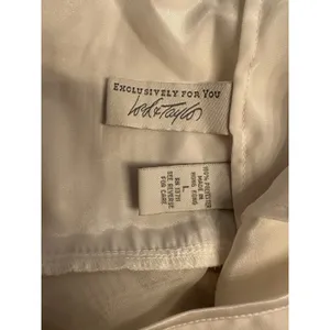 Lord & Taylor Babydoll Nightie Chemise Chiffon Embroidered Flowers Vintage Large thumbnail 5
