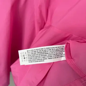 English Factory Peplum Waist Asymmetric Collared Blouse Pink M thumbnail 7
