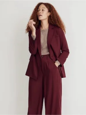 Madewell Caldwell Cabernet Oversized Double Breasted Blazer Size Small thumbnail 13