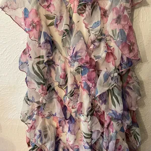 Anthropologie BHLDN Jia print bias cut ruffle Floral Maxi Dress thumbnail 7