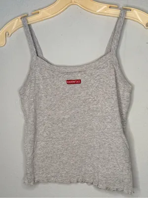 Hard Tail Forever Gray Cotton Tank Top nwot Size undefined thumbnail 1