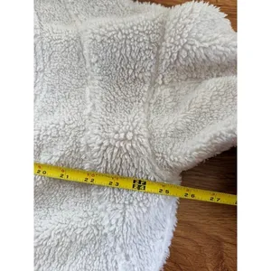 Lululemon Long Textured Fleece Jacket White Opal Oversized W3EOWS M/L thumbnail 4