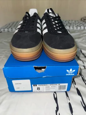 Adidas Handball Spezial Gazelle Platform Woman’s Black / White Sneakers thumbnail 2