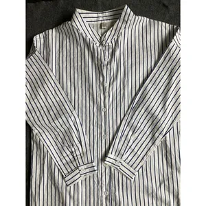 Knitted sweater and Stripes Shirt Dress Women‎ long-Length Shirt Dress thumbnail 3