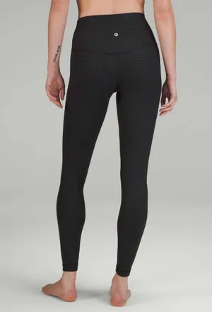 Lululemon Align High Rise Black Emboss Leggings thumbnail 1