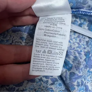 J. Crew Smocked Popover Top in Liberty Elysian Day Floral‎ Sz S thumbnail 5