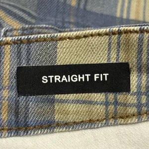 Judy Blue Blue and Tan Plaid HighWaist Vintage Look Jeans size 14W thumbnail 8