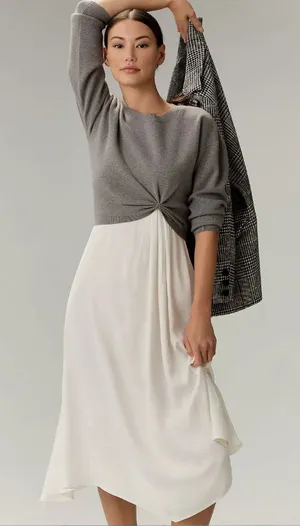 Anthropologie Gemini Twofer Sweater + Dress Set thumbnail 1